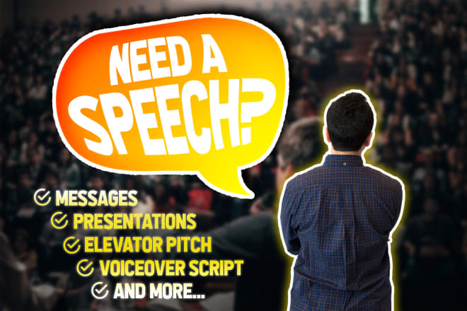 I will write an inspirational and exciting speech about anything