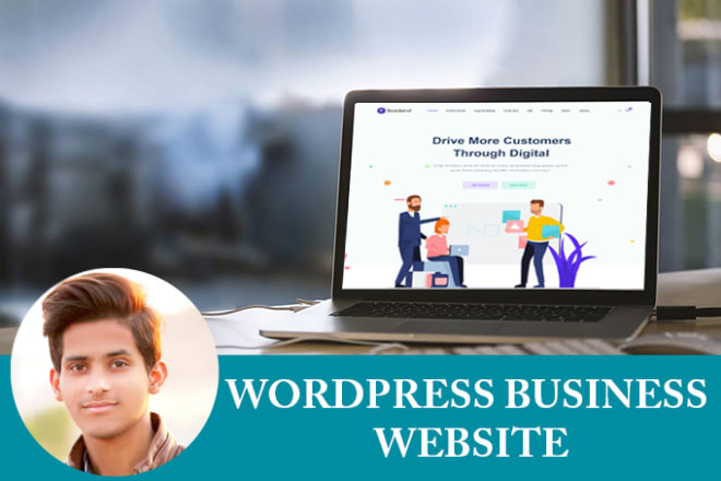 I will create professional business wordpress website design