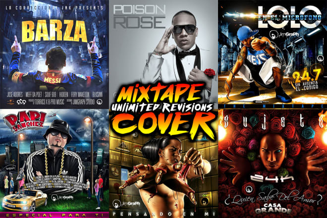 I will design a mixtape cover or cd album cover photoshop art