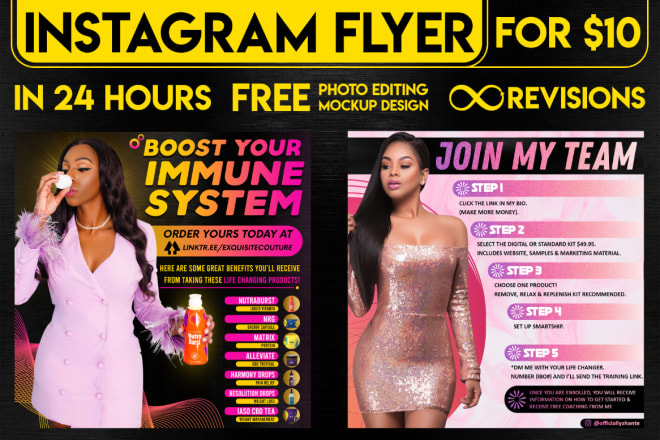 I will design an amazing instagram flyer