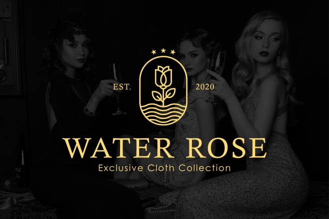 I will design modern minimalist luxury fashion logo