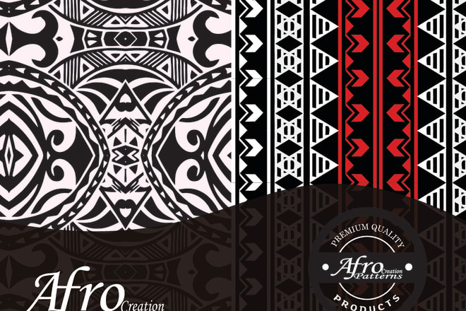 I will design tribal art seamless textile pattern vector