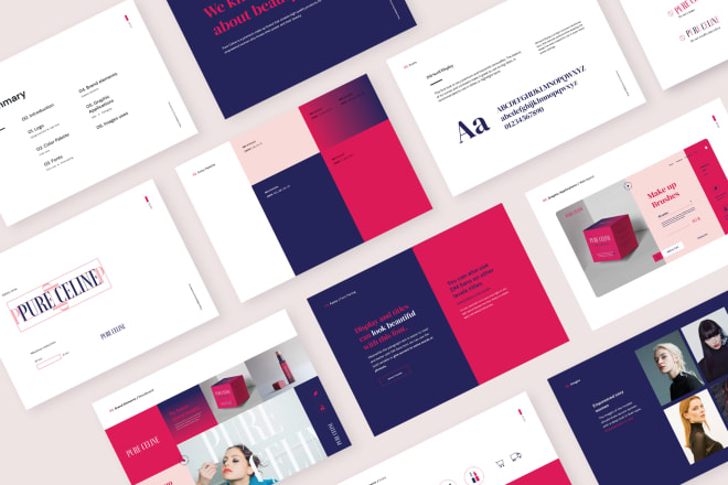 I will design your brand style guides