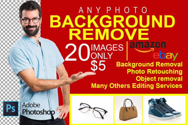 I will do any photo background removal, photoshop editing