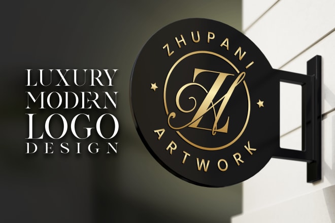 I will do luxury and modern monogram logo design, free png and vector file