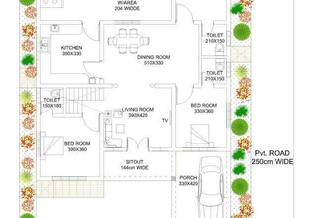 I will draw 2d architectural plans on autocad with dimensions