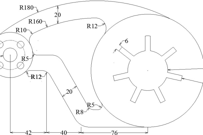 I will draw everything 2d drawings with dimension in autocad