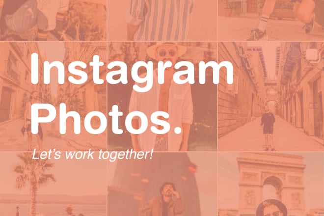 I will edit your photos and create a grid for your instagram