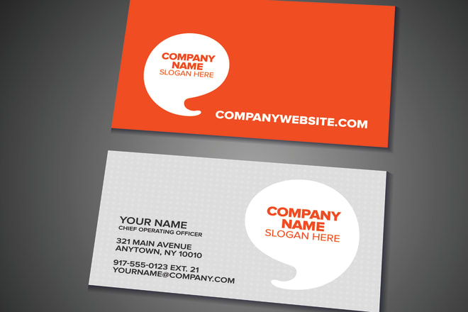 I will make a business card design for you
