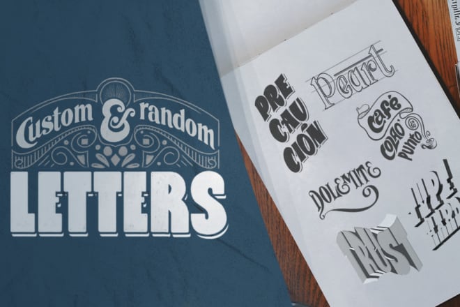 I will make a custom digital or hand lettering artwork for you