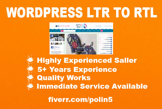I will make your wordpress ltr to rtl