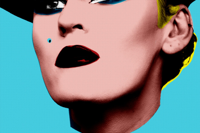 I will photoshop andy warhol pop art style portrait