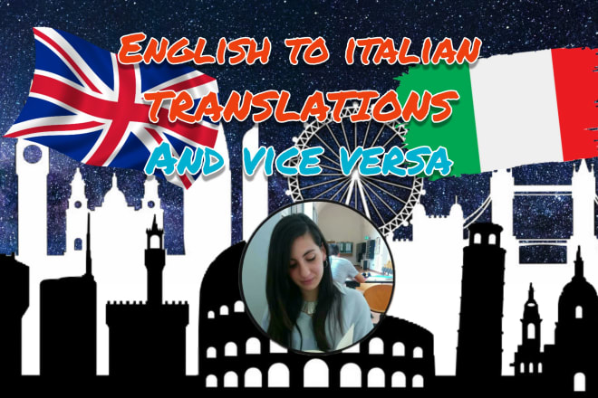 I will translate english to italian and italian to english