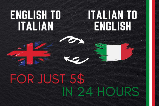 I will translate english to italian or italian to english