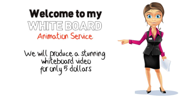I will create a professional whiteboard animation video