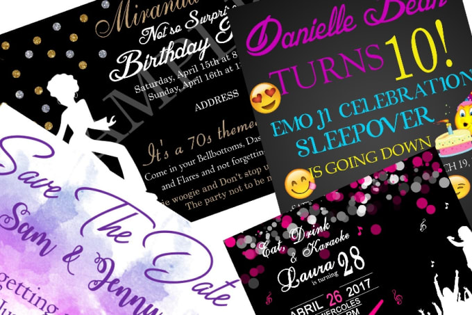 I will create birthday or event or  wedding  invite or flyer design