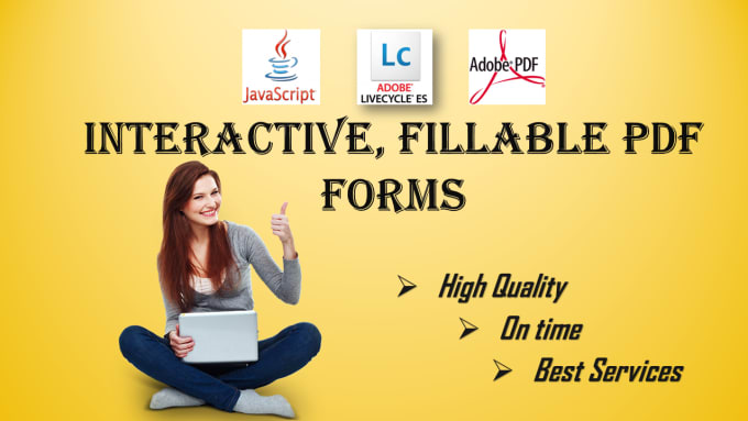 I will create Interactive fillable PDF forms