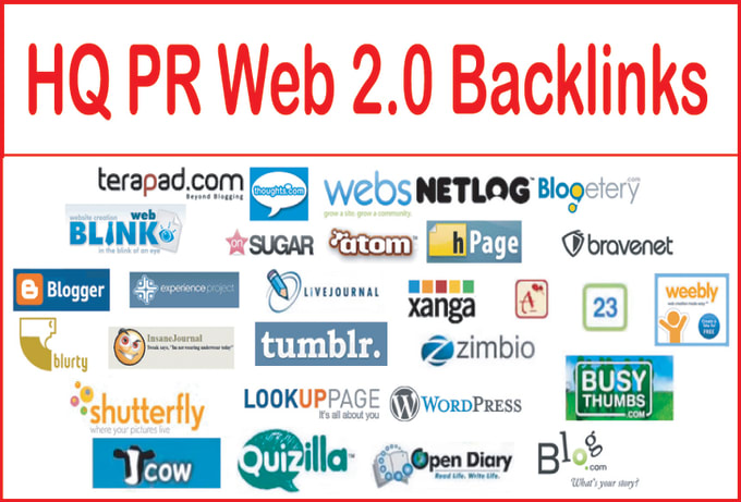 I will create permanent web20 contextual backlinks