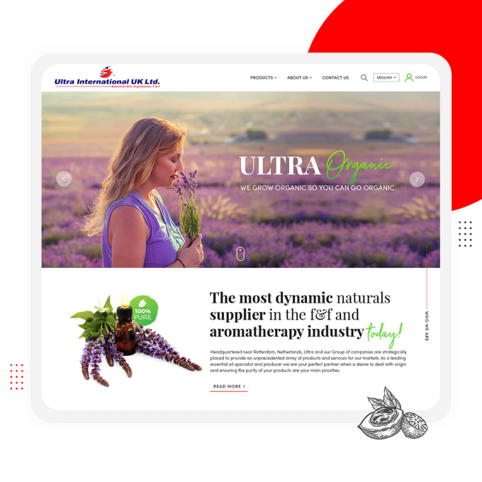 I will design a professional modern and creative website UI design
