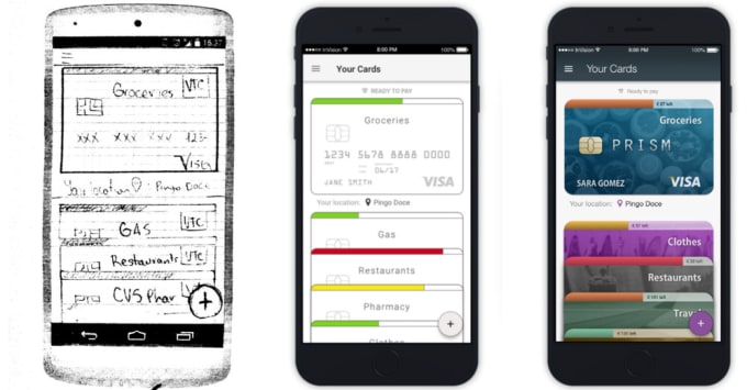 I will design clickable wireframes for mobile app