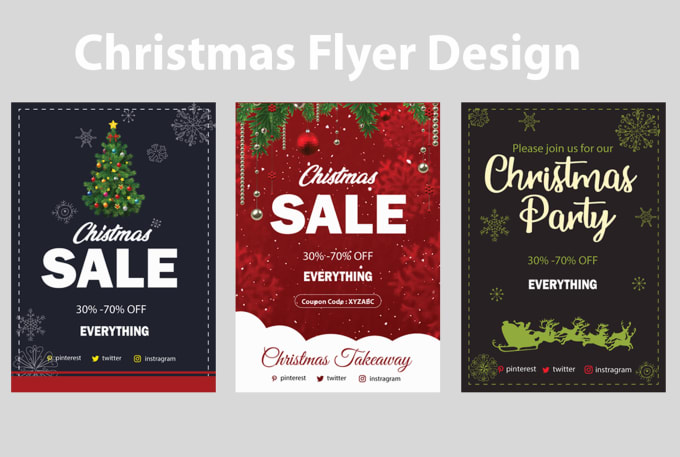 I will design nice christmas flyer