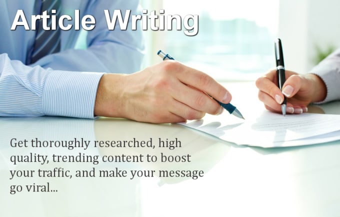 I will do article writing fully se optimized