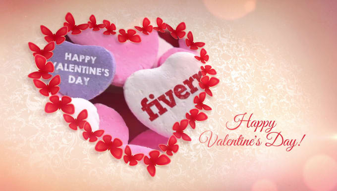 I will do valentines day love message video in HD