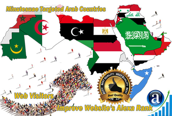 I will drive real targeted web traffic visitors from arab countries