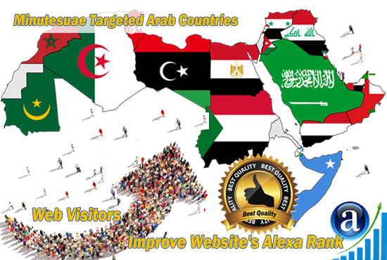 I will drive real targeted web traffic visitors from arab countries
