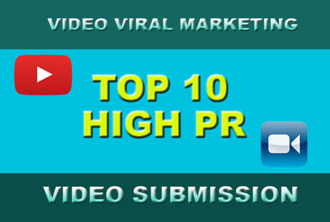 I will make manual video submission on top 10 video sharing sites
