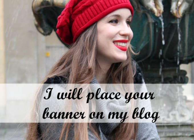 I will place your banner on my blog for 2 weeks