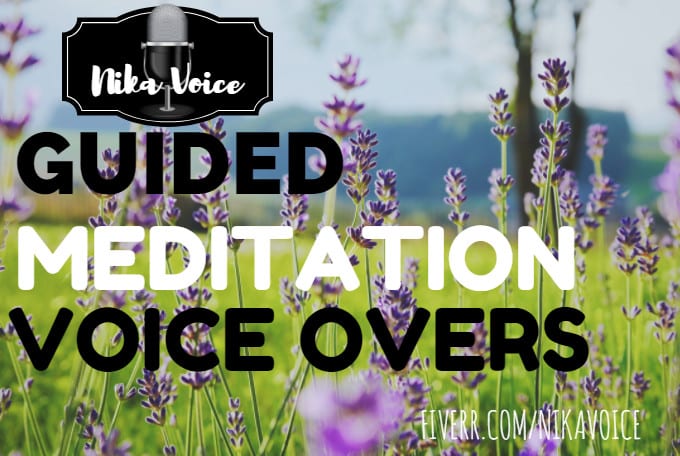 I will record a custom soothing guided meditation voiceover