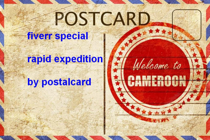 I will send you  panorama postcard from cameroon