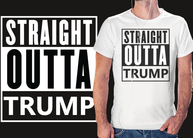 I will straight outta t shirt design for you