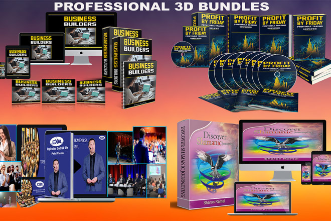 I will 3d book cover, product box, software box, box set, dvd, cd ecover bundle