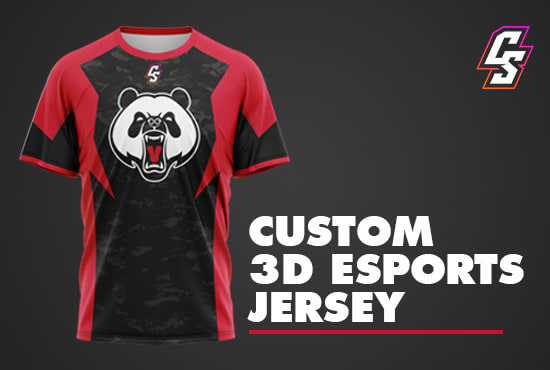 I will 3d jerseys, 3d mockups of esports jerseys