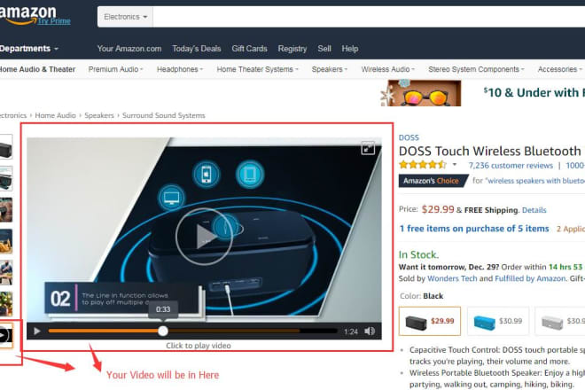 I will add a video to your amazon listing to increase your sales
