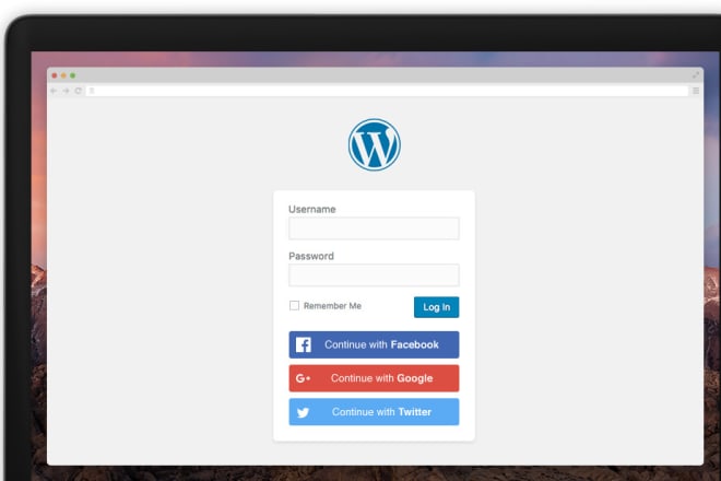 I will add one click google,fb,twitter login to your wordpress site