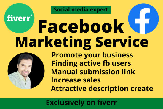 I will be your facebook marketing specialist in USA