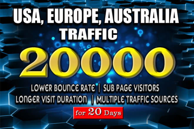 I will bring real usa,uk,aus targeted web traffic