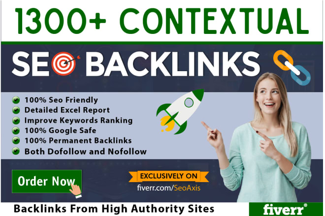 I will build 1300 manual high quality contextual SEO backlinks