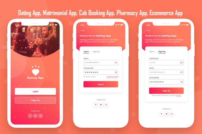 I will build android ios app for booking, dating, crowd funding, ecommerce, pharmacy