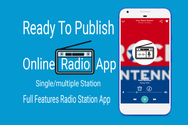 I will build android radio app for your online radio station