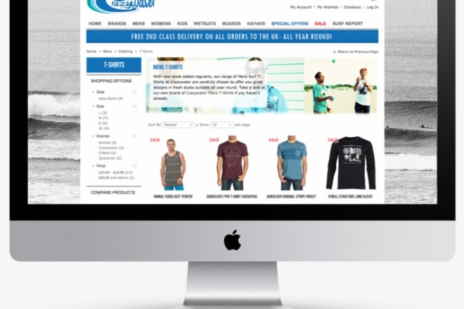 I will build complete online shopping store from scratch