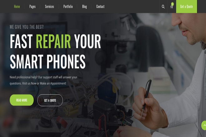 I will build mobile and computer repair website