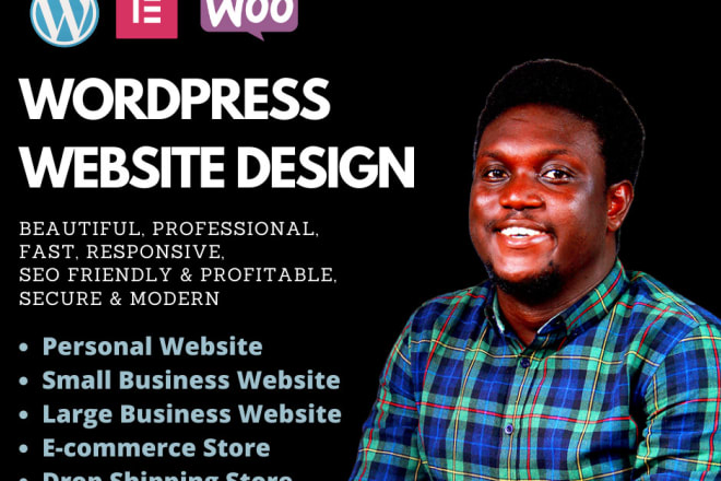 I will build professional, personal and business wordpress websites