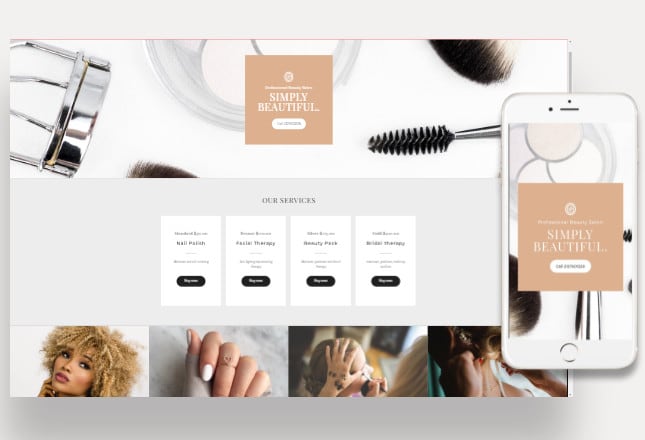 I will built a website for salon, beauty parlour