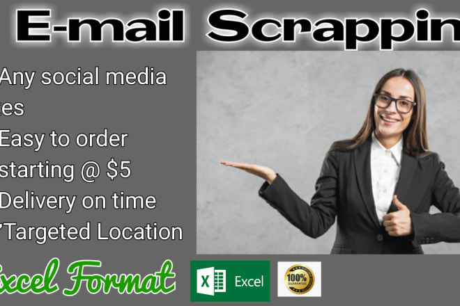 I will collect active email lists of any profession from various social media sites