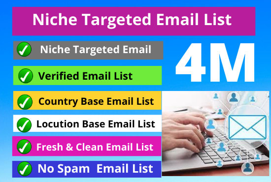 I will collect niche targeted email list, email marketing, USA business email list