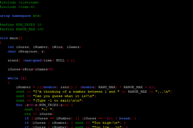 I will consultation for code a game